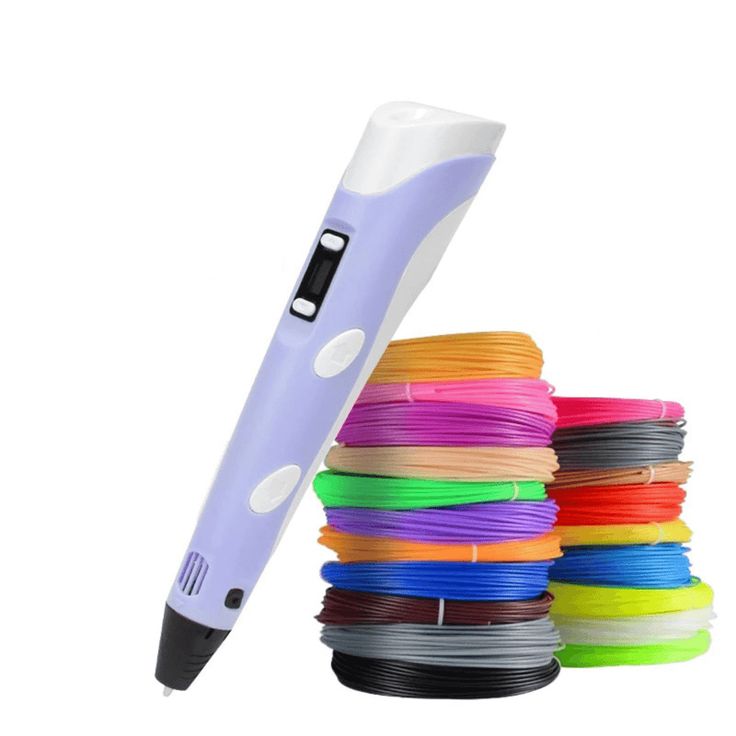 Caneta 3D Infantil com Tela LCD – Kit de Desenho 3D com Filamentos PLA e Maleta