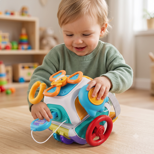Cubo Sensorial Montessori Infantil – Brinquedo Educativo para Coordenação Motora e Desenvolvimento