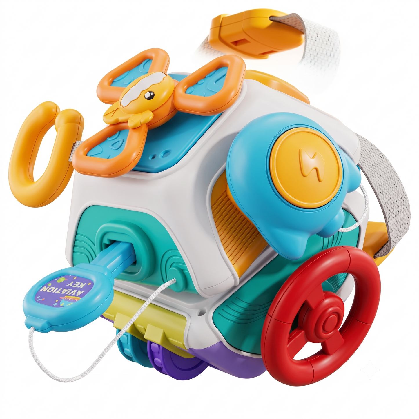 Cubo Sensorial Montessori Infantil – Brinquedo Educativo para Coordenação Motora e Desenvolvimento