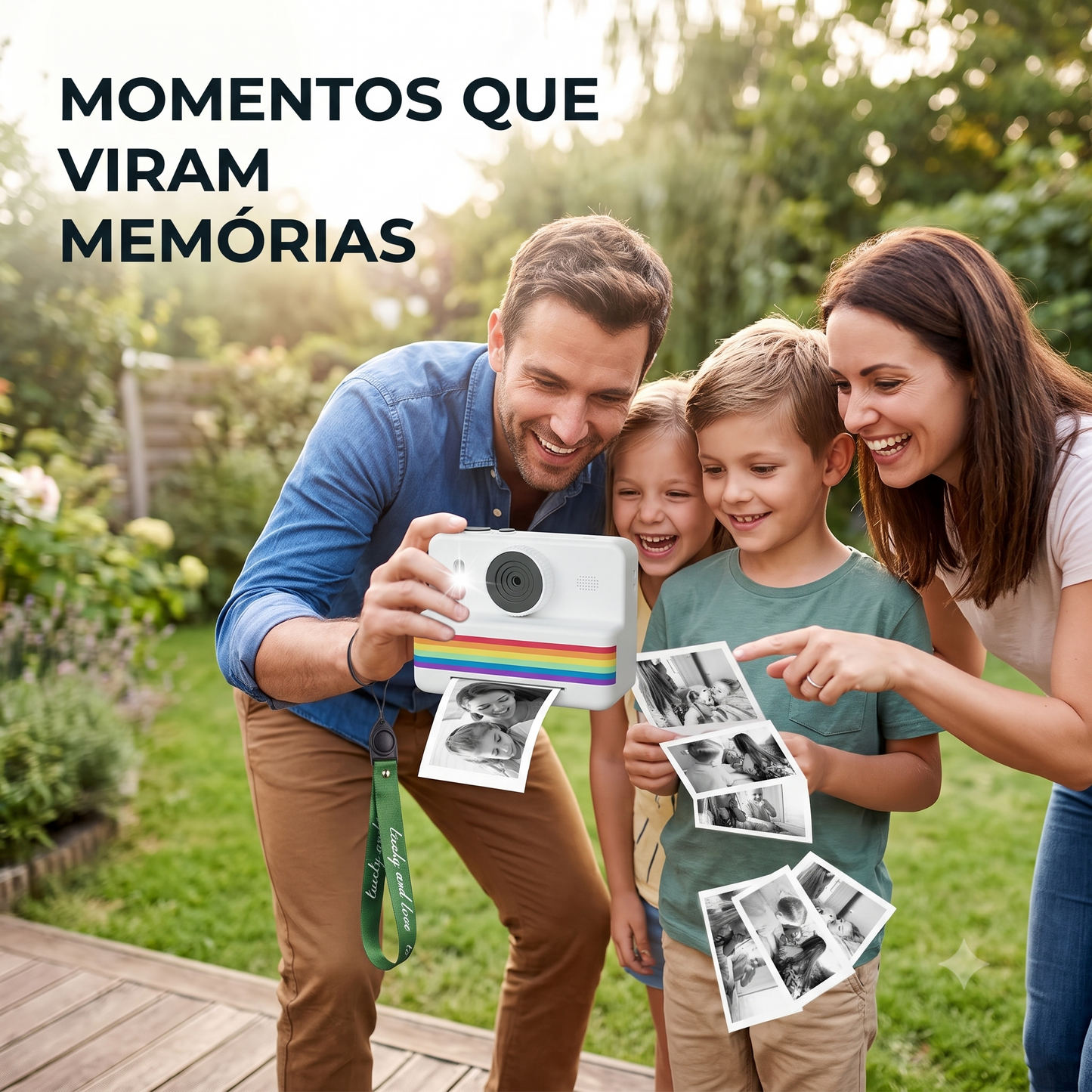 Câmera Digital Infantil com Mini Impressora Térmica Instantânea | Fotos, Vídeos e Diversão Criativa