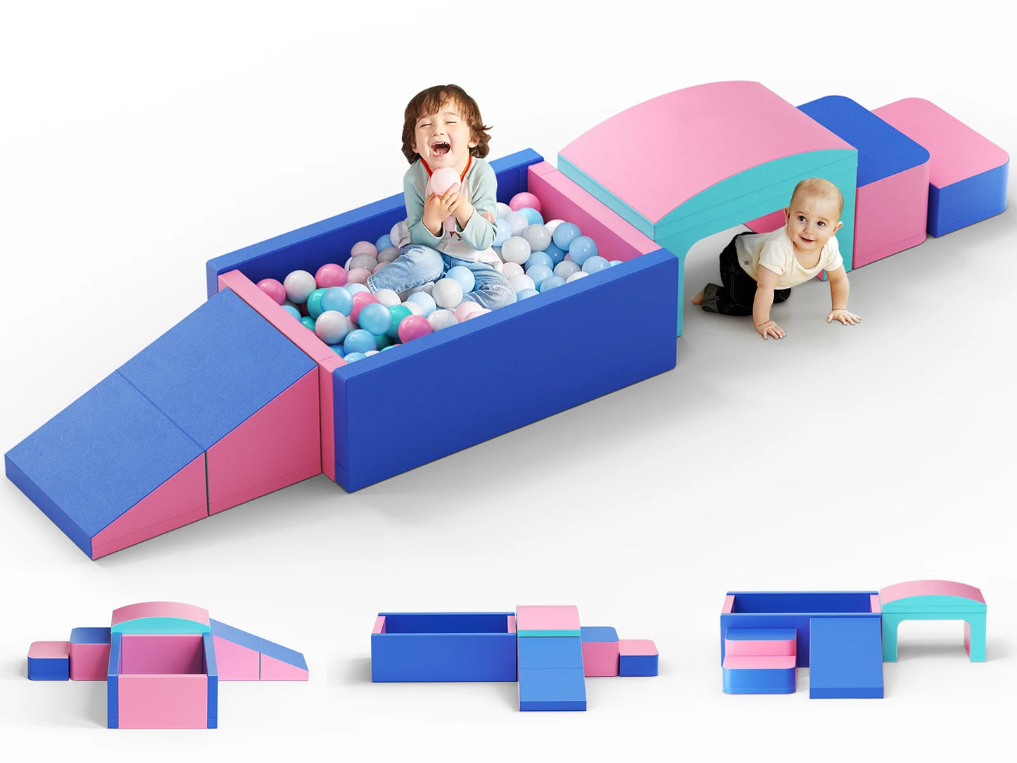 Kit Playground de Espuma Infantil 9 Peças
