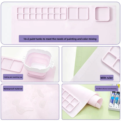 Kit Tapete de Pintura de Silicone Infantil