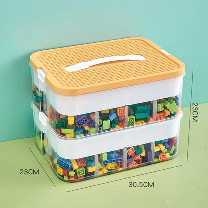 Caixa Organizadora para Lego e Blocos de Montar – Separador de Peças Infantil com Compartimentos