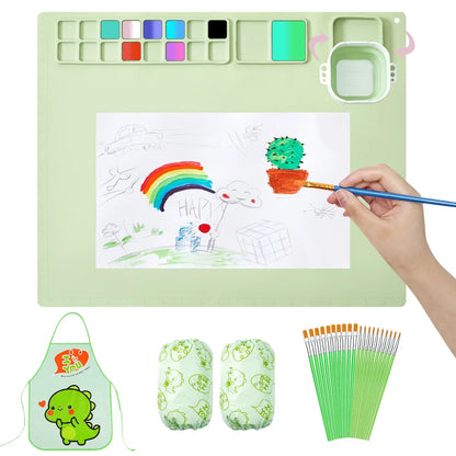 Kit Tapete de Pintura de Silicone Infantil