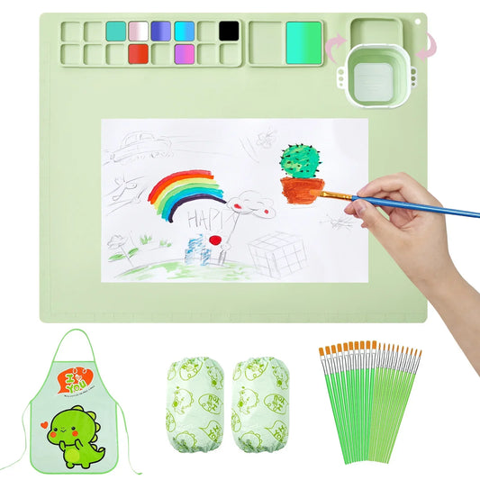 Kit Tapete de Pintura de Silicone Infantil