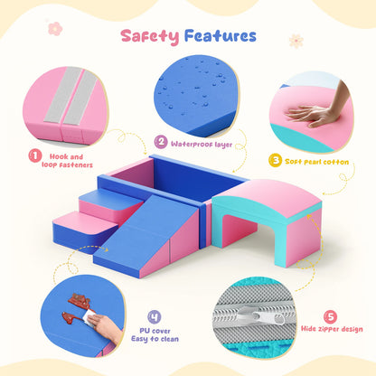 Kit Playground de Espuma Infantil 9 Peças