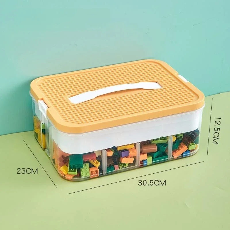 Caixa Organizadora para Lego e Blocos de Montar – Separador de Peças Infantil com Compartimentos