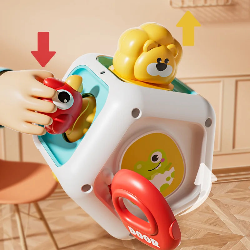Cubo Sensorial Montessori Infantil – Brinquedo Educativo para Coordenação Motora e Desenvolvimento