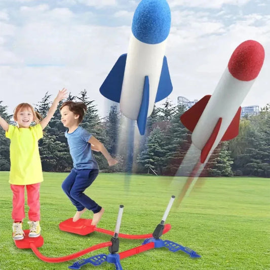 Foguete de Lançamento Infantil com Bomba de Ar