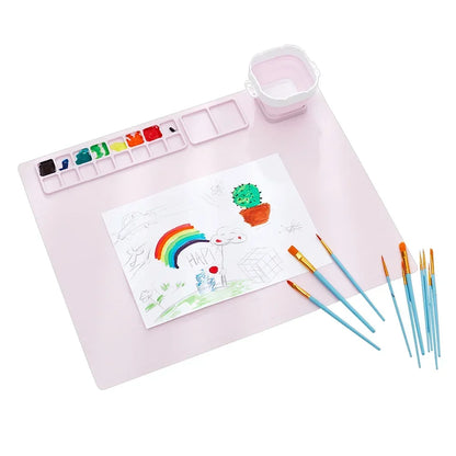 Kit Tapete de Pintura de Silicone Infantil