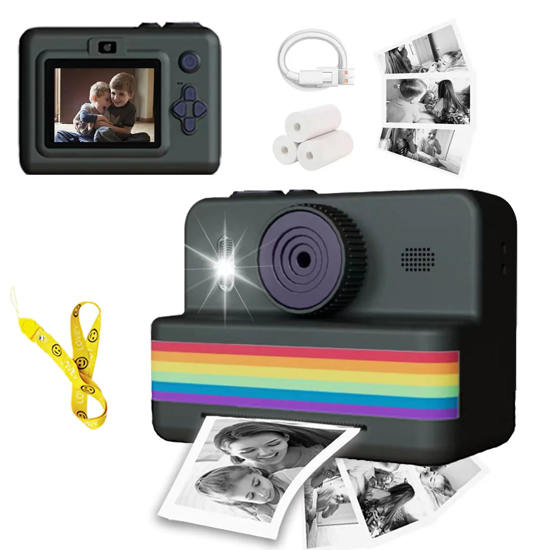 Câmera Digital Infantil com Mini Impressora Térmica Instantânea | Fotos, Vídeos e Diversão Criativa