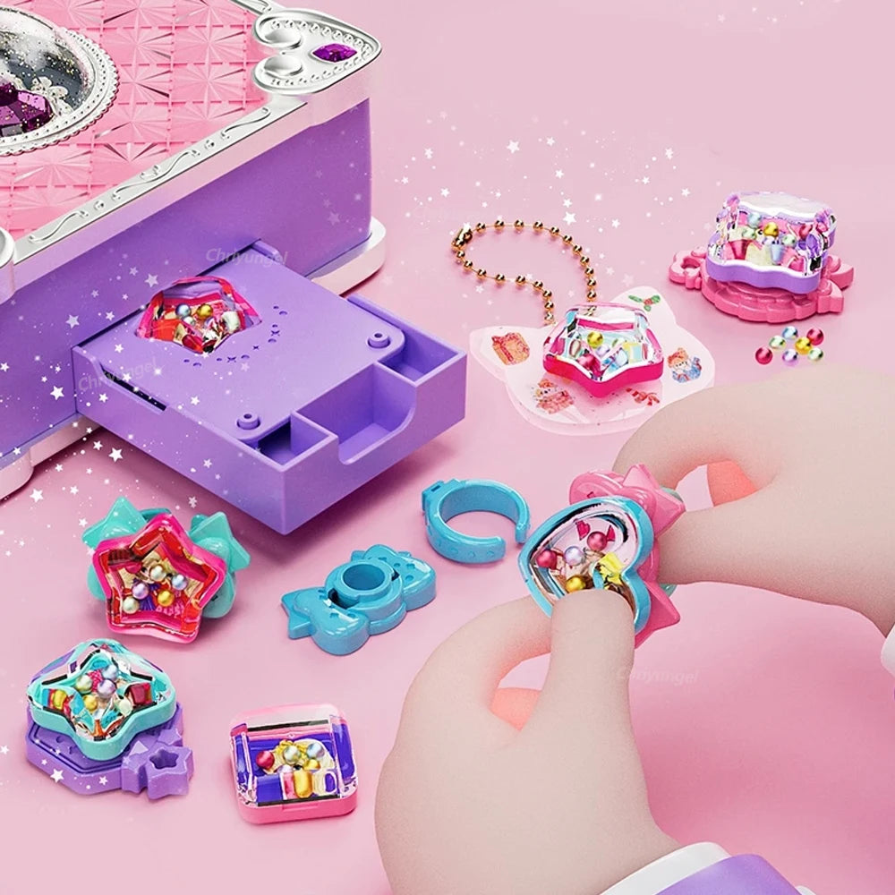 Kit de Criação de Joias Mágicas 3D – Faça Anéis e Chaveiros DIY para Crianças