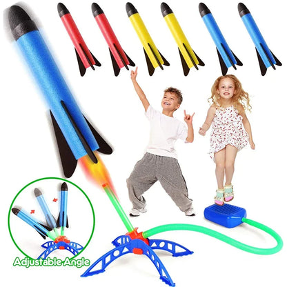 Foguete de Lançamento Infantil com Bomba de Ar