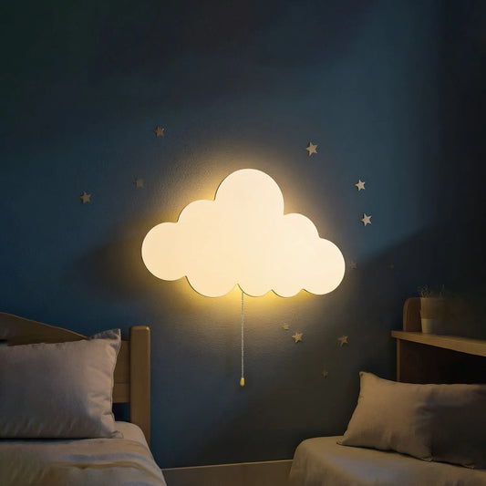 Luminária Nuvem Flutuante LED para Quarto Infantil
