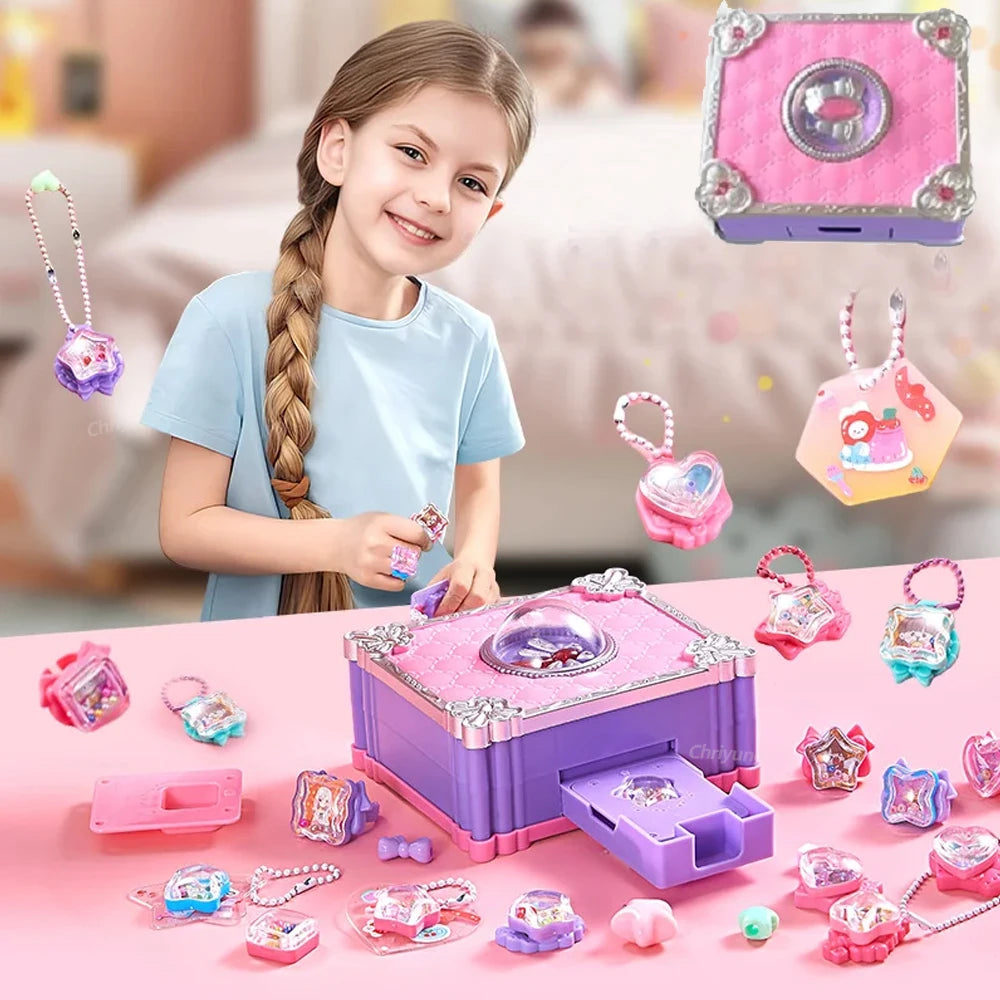 Kit de Criação de Joias Mágicas 3D – Faça Anéis e Chaveiros DIY para Crianças