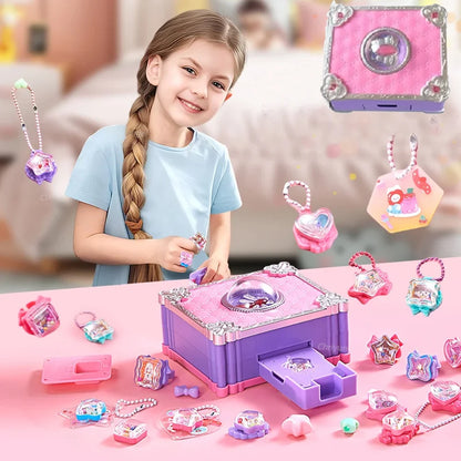 Kit de Criação de Joias Mágicas 3D – Faça Anéis e Chaveiros DIY para Crianças