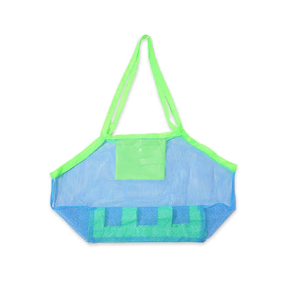 Bolsa Organizadora de Praia em Tela – Sacola Grande para Brinquedos, Areia e Acessórios