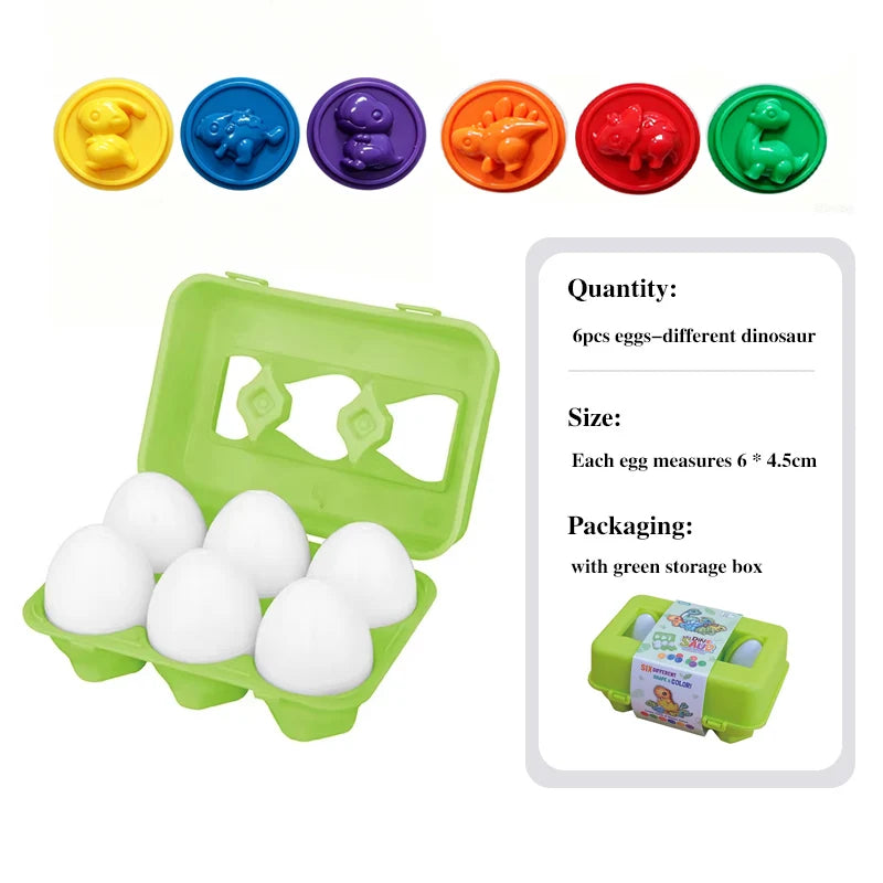 Jogo Montessori Ovos Educativos – Quebra-Cabeça de Encaixe para Desenvolvimento Infantil