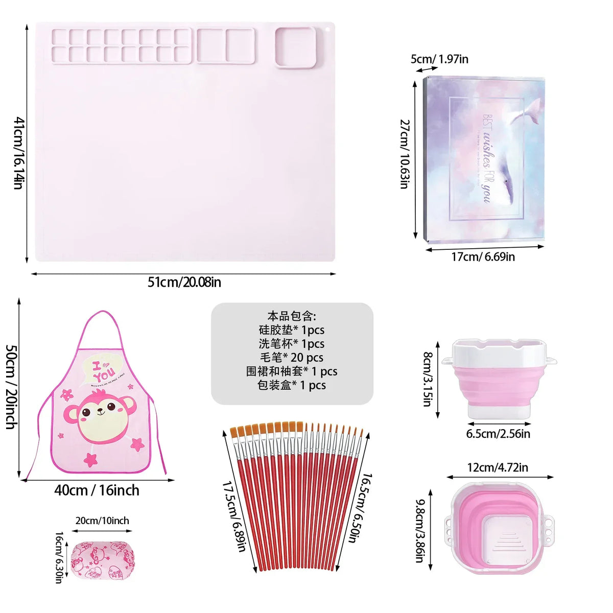 Kit Tapete de Pintura de Silicone Infantil