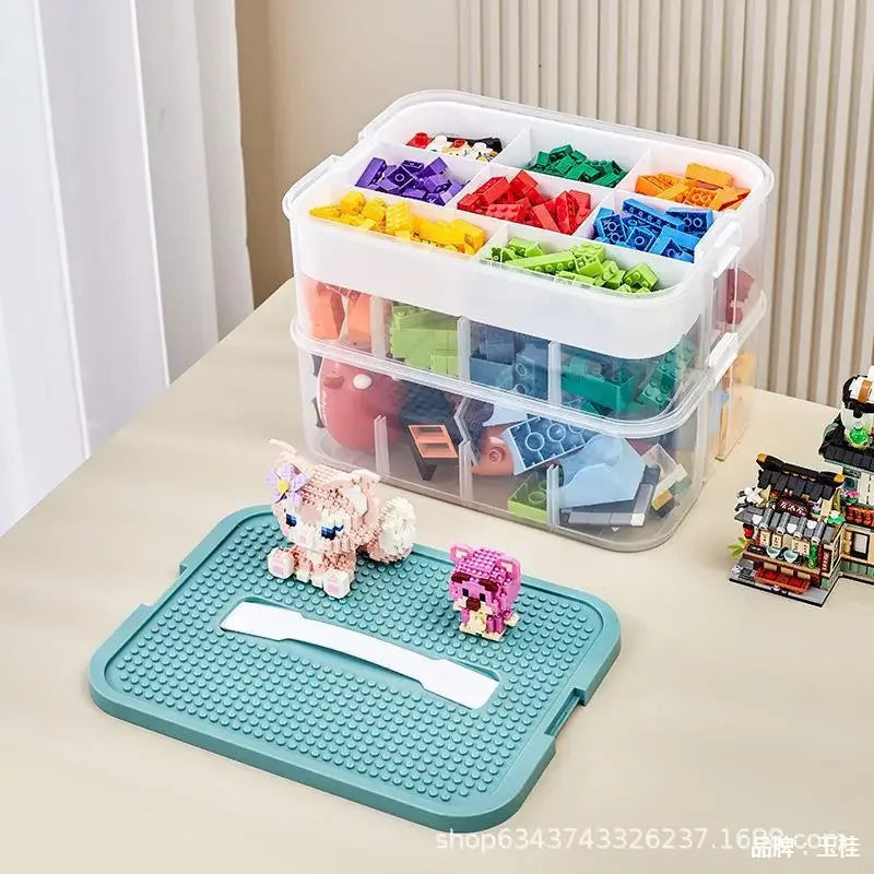 Caixa Organizadora para Lego e Blocos de Montar – Separador de Peças Infantil com Compartimentos