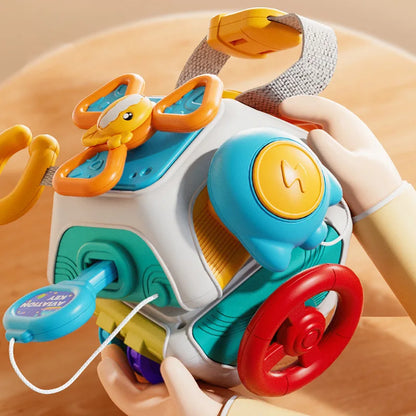 Cubo Sensorial Montessori Infantil – Brinquedo Educativo para Coordenação Motora e Desenvolvimento