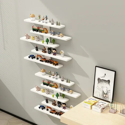Prateleira Expositora de Parede 5 Níveis – Organizador para Bonecos, Miniaturas e Blind Box