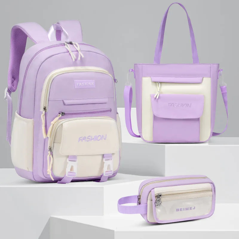 Mochila Escolar Feminina Infantil e Juvenil