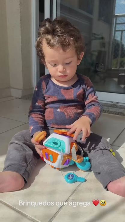 Cubo Sensorial Montessori Infantil – Brinquedo Educativo para Coordenação Motora e Desenvolvimento