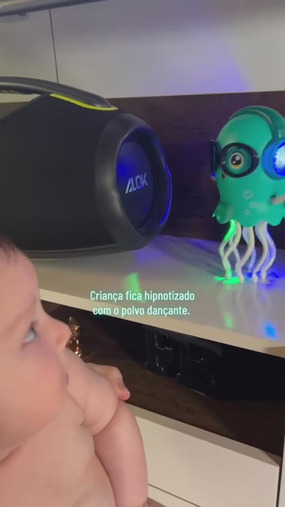 Água-Viva Dançante Elétrica com Luzes LED e Sensor de Obstáculos