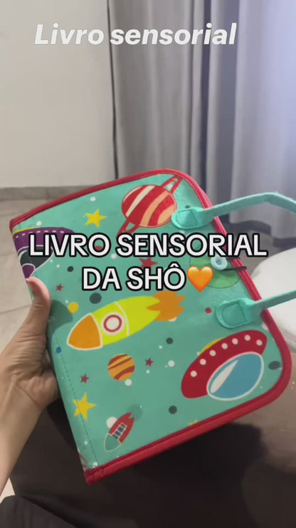 Mochila Montessori Dinossauro – Painel Sensorial Educativo para Crianças |