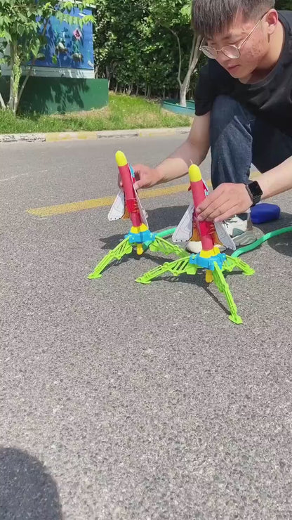 Foguete de Lançamento Infantil com Bomba de Ar