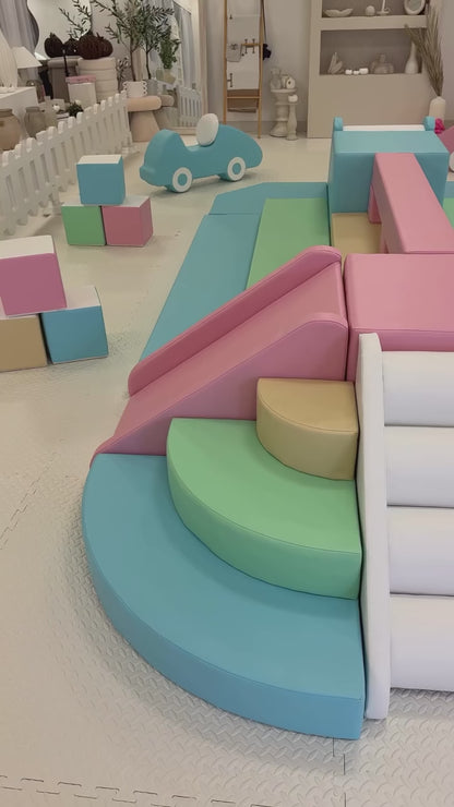 Kit Playground de Espuma Infantil 9 Peças