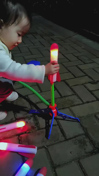 Foguete de Lançamento Infantil com Bomba de Ar